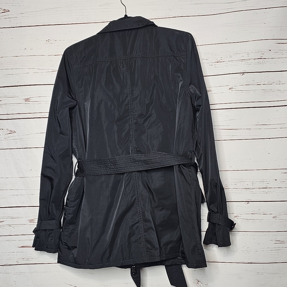 Lauren Ralph Lauren Black Ruffle Self Tie Jacket - Picture 2 of 9